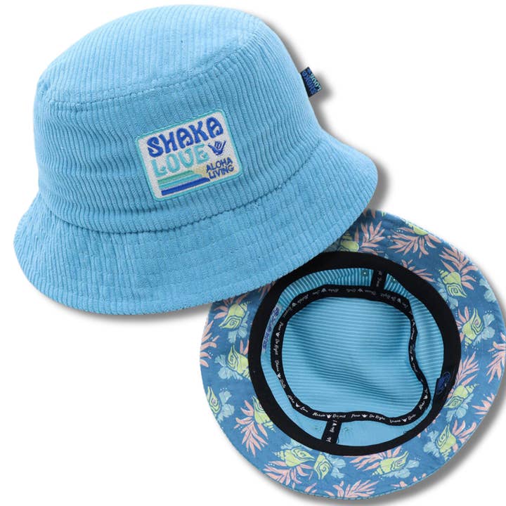 Sombrero de pescador de pana turquesa para venta al por mayor de Shaka Love