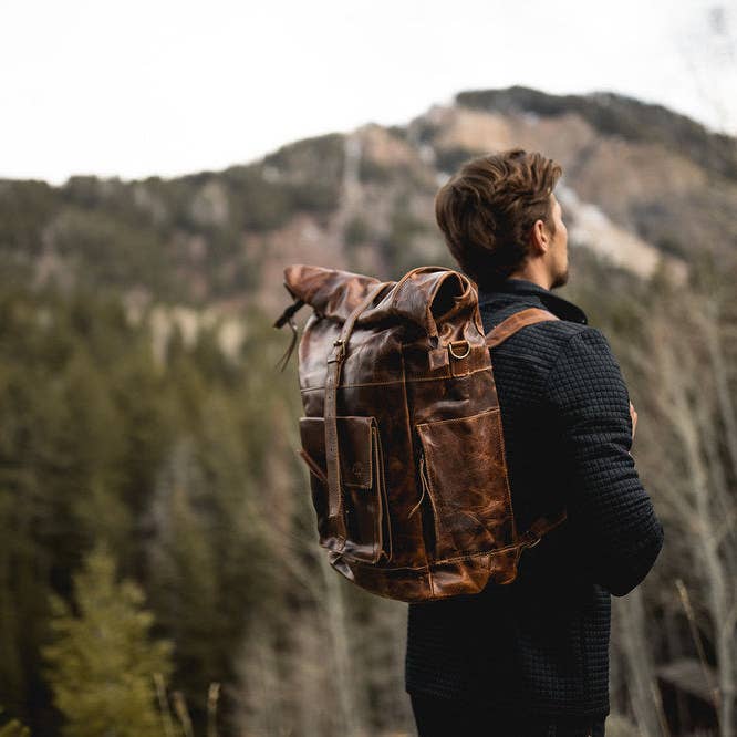 Kodiak Leather - Wholesale Backpack - Men's - Kobuk Leather Backpack