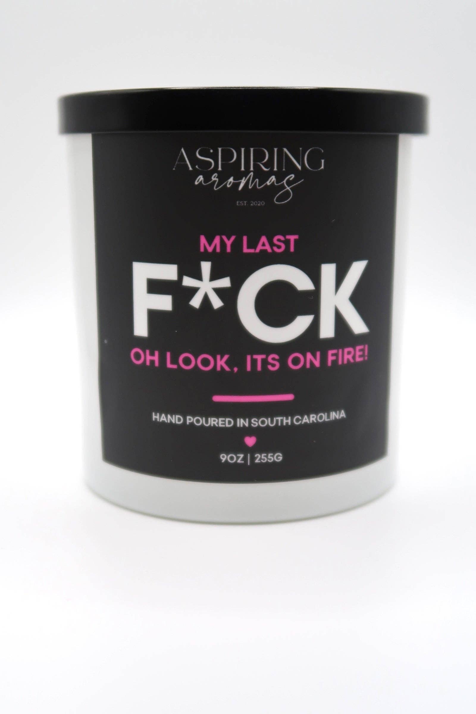 Aspiring Aromas - Vente Bougie en bocal - Mon dernier F*ck1