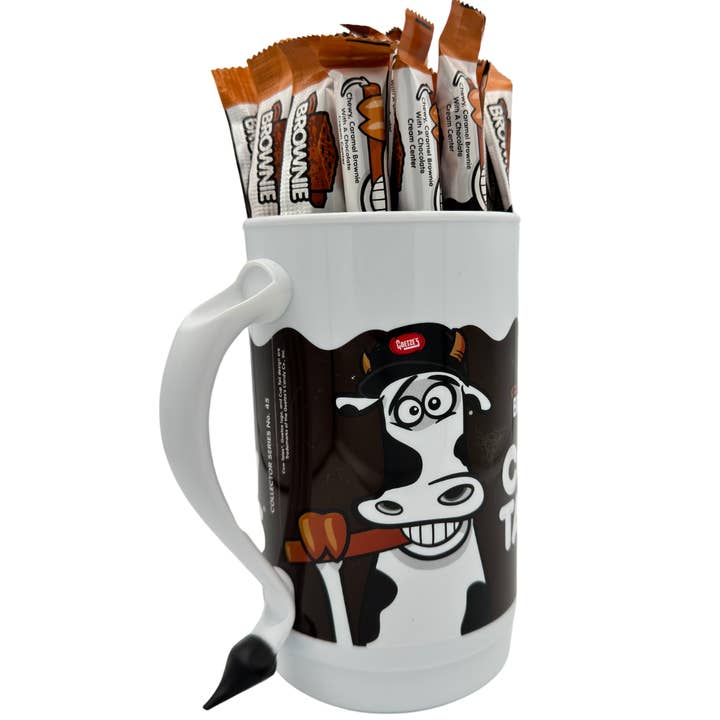 Martin's Country Store LLC - Wholesale Chocolate Covered Sweets - Cow Tales - Chocolate Brownie W/Tumbler 1/100ct2