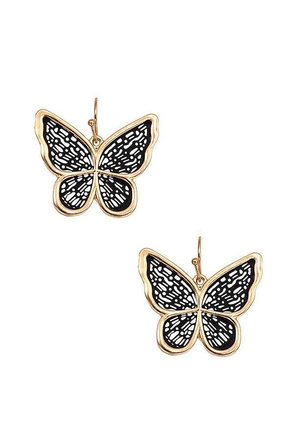 anbfashion – wholesale Dangle earrings – BUTTERFLY CUT OUT DANGLE EARRING 5492
