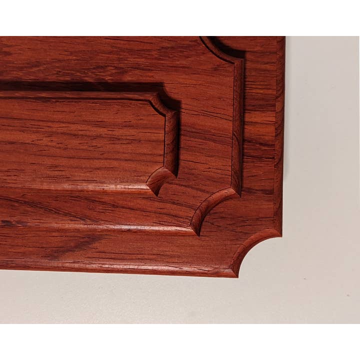 Wild Woodworker - Wholesale Plaque - Blank Padauk Rectangle Plaques, Blank Wooden Plaque (PadPX)