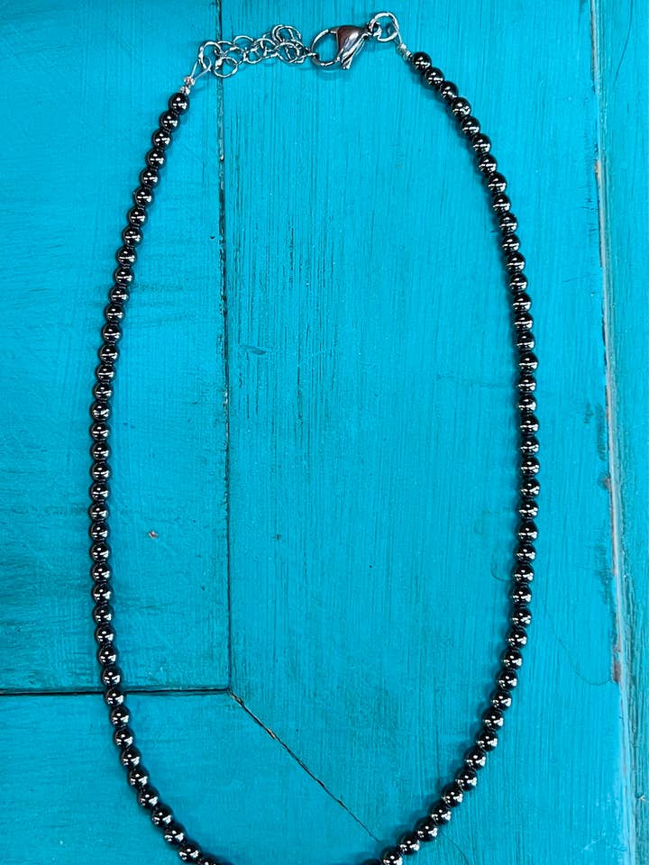 Colar Gargantilha Prateado Metálico por atacado de Leather & Soul Wholesale