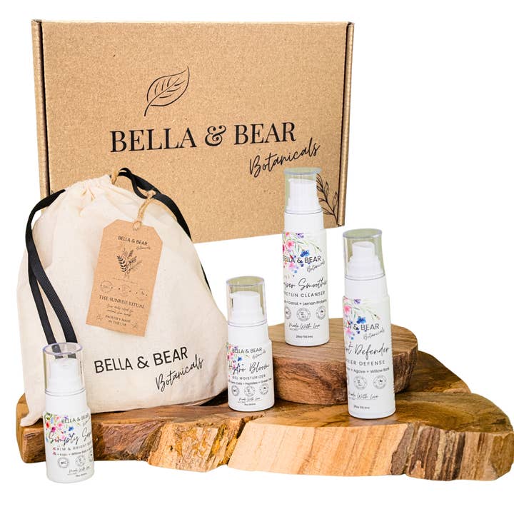 Sunrise Natural AM Skincare Ritual | Skincare Gift Set for wholesale by Bella & Bear Botanicals