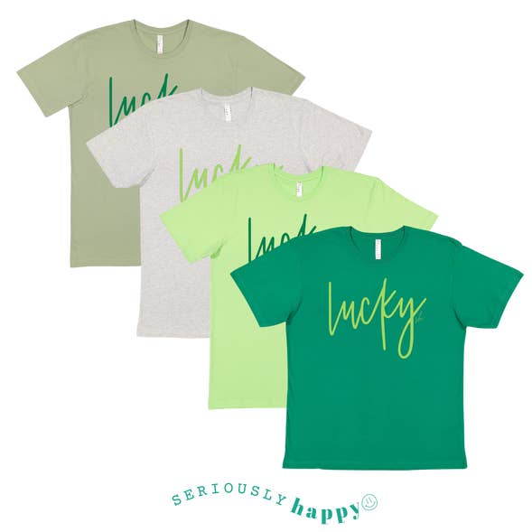 Lucky Tee for wholesale by Shop Seriously Happy