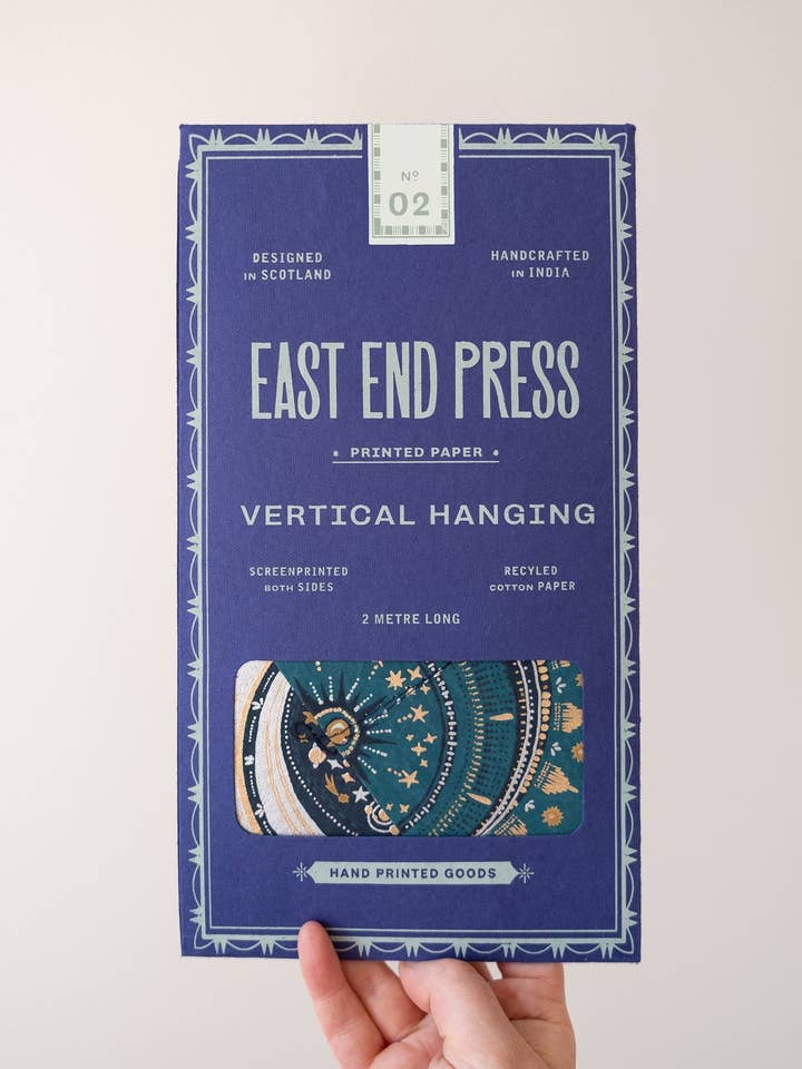 CELESTIAL VERTICAL WALL HANGING for wholesale by East End Press