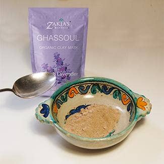 Zakia's Morocco - Wholesale Skincare face mask - Organic Moroccan Ghassoul "Rhassoul" Clay Face and Hair Mask - Lavender - 8 oz.5