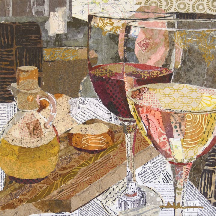 „Evenwichtige” gematteerde collagekunstdruk uit het archief voor wholesale door Art Althea