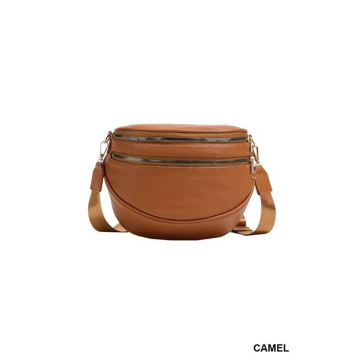 Vanilla Monkey - Wholesale Crossbody Bag - Women's - Vegan Leather Multi Pocket Crossbody Chest Bum Bag