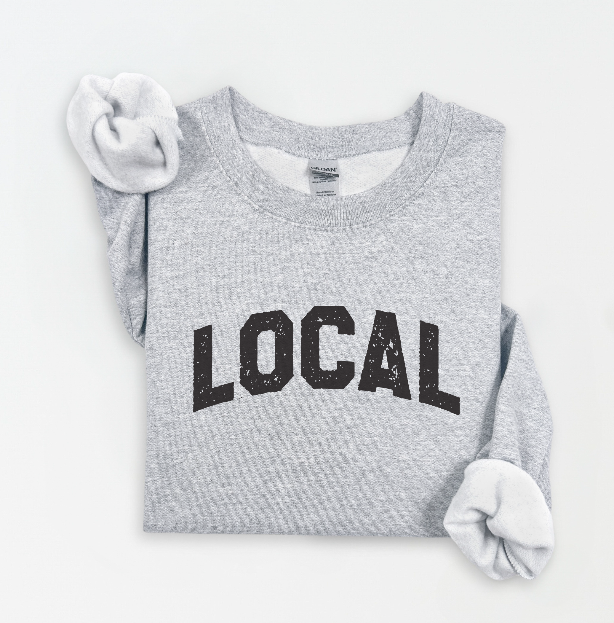 Three Girls Shop - Vente Sweat-shirt à imprimés – femme - Sweat-shirt graphique en polaire LOCAL11