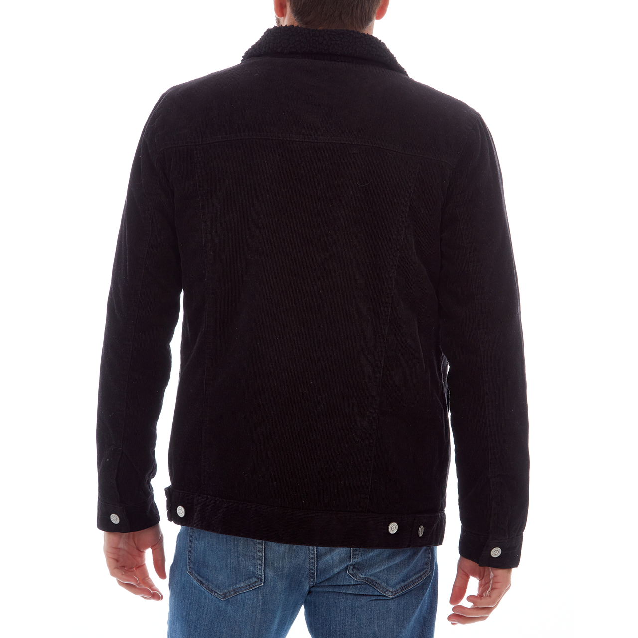 PX - Vente Veste – homme - Veste Trucker en velours côtelé avec doublure et col en sherpa - 2 couleurs2