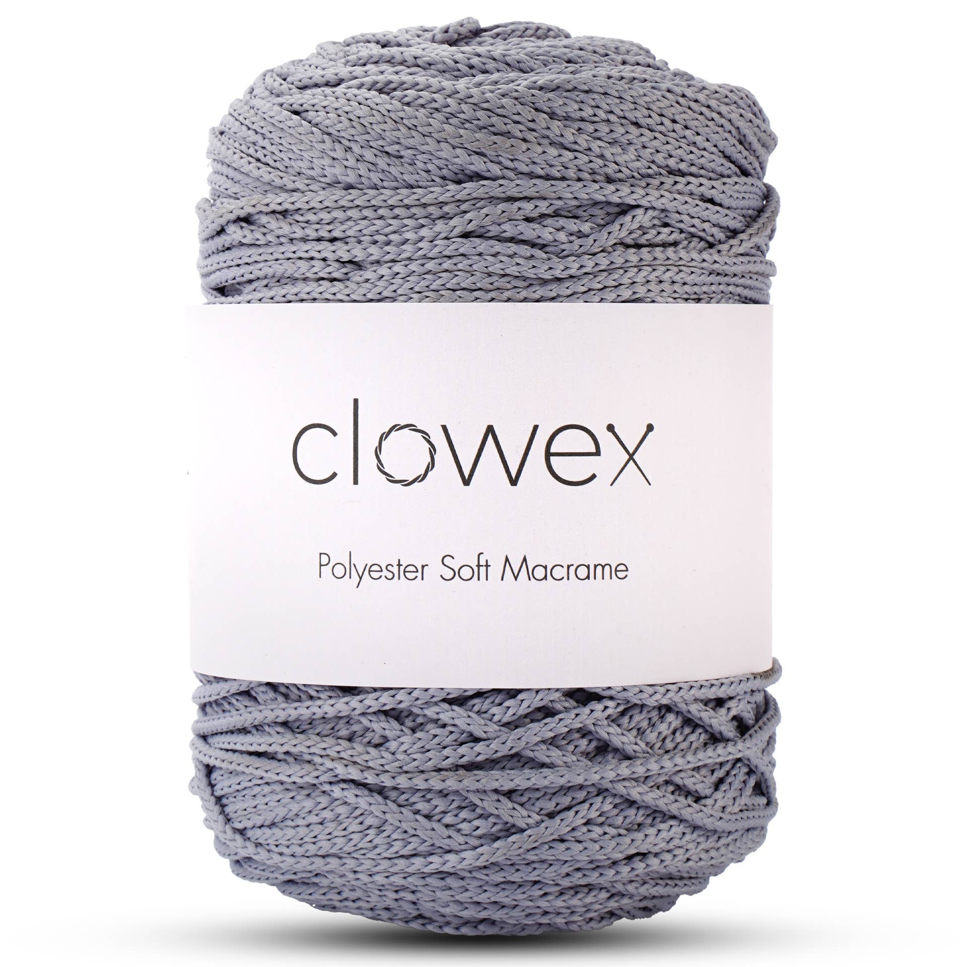 Clowex Textile LLC - Vente Fils à tricoter - Corde Macramé Douce en Polyester 2,5 mm, Fil de Corde Tressé Coloré13