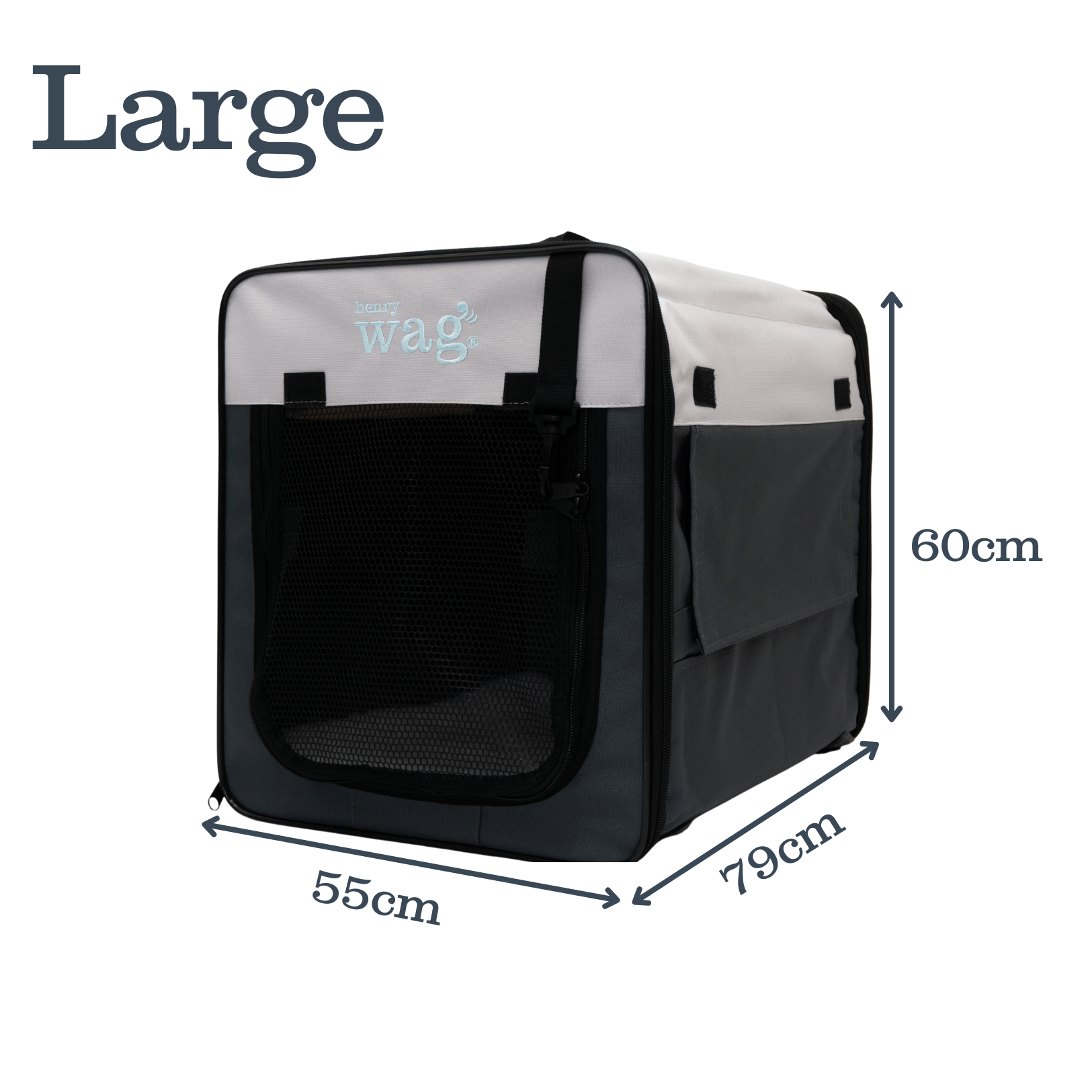 Henry Wag – wholesale Pet carrier – Dog – Henry Wag Folding Fabric Travel Pet Crate0