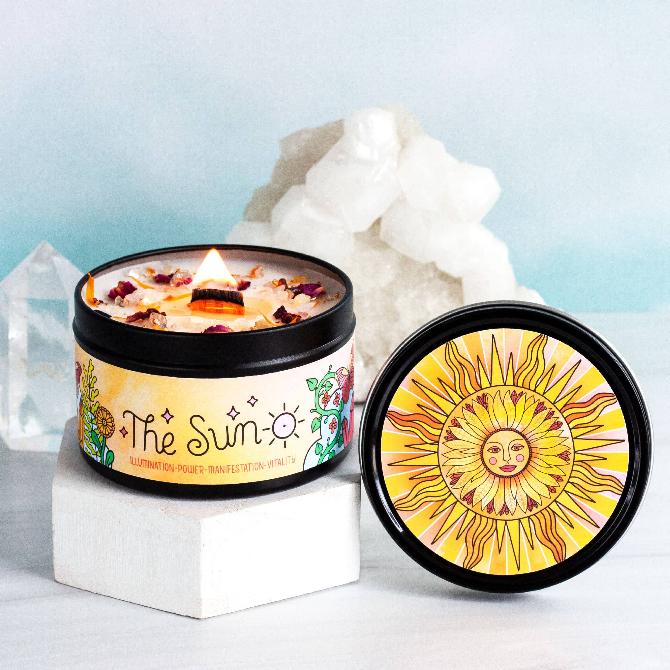 Rachel Beyer - Wholesale Travel Candles - The Sun Aromatherapy Soy Candle - Orange Floral10