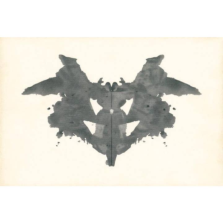 Magnet FG-328 Test de Rorschach Chauve-souris en Noir pour la vente par Found Image Press