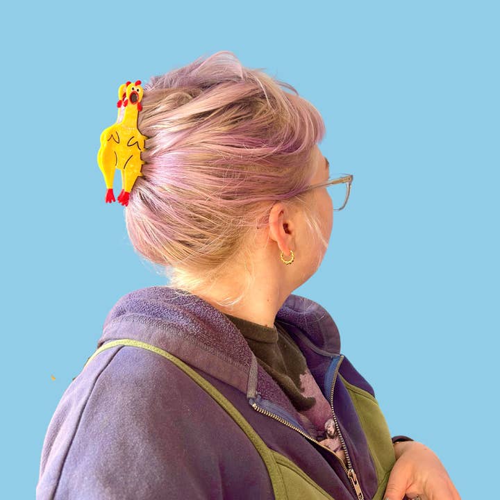 The Peach Fuzz - Wholesale Hair Accessories Set - Women's - Rubber Chicken Hair Claw1