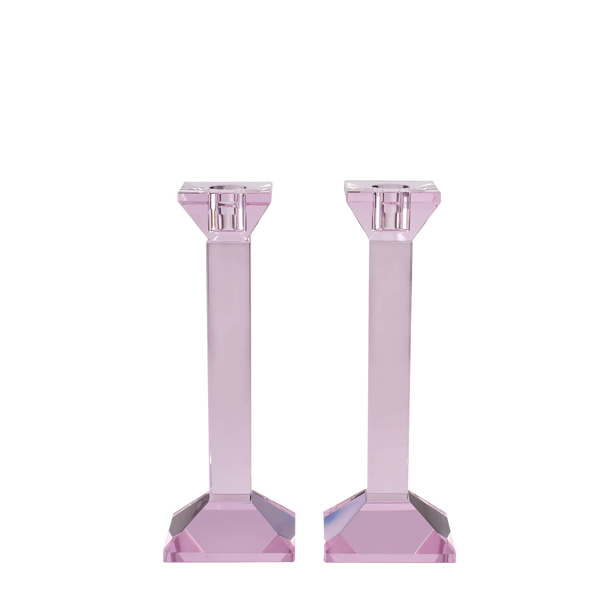 Lainy Home - Wholesale Candle Holder - Pair of 9” Classy Crystal Candlesticks7