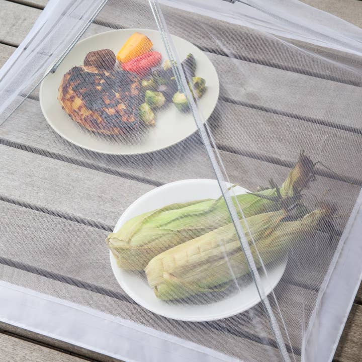 Fox Run Brands - Wholesale Picnic Basket - Fox Run Jumbo Square Food Umbrella, Mesh Screen, 24"