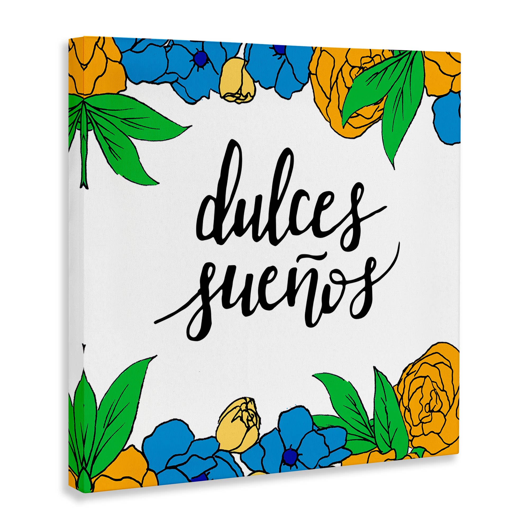 Stupell Industries - Vendita all'ingrosso Decorazione da parete - Bambini e neonati - Decorazione da parete su tela Dulces Sueños Flores Tropicales9