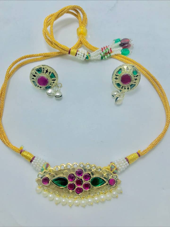 Letvægts afghanske smykkesæt med motiv, tribal smykker for engroshandel hos vintarust