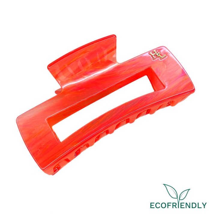 Ecofriendly Acetate Large Claw - Lava for wholesale by HoneyLux