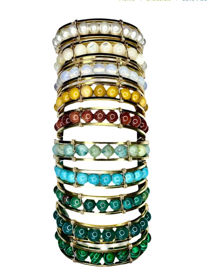 Armbanden met Beaded Cuff voor wholesale door noon designs