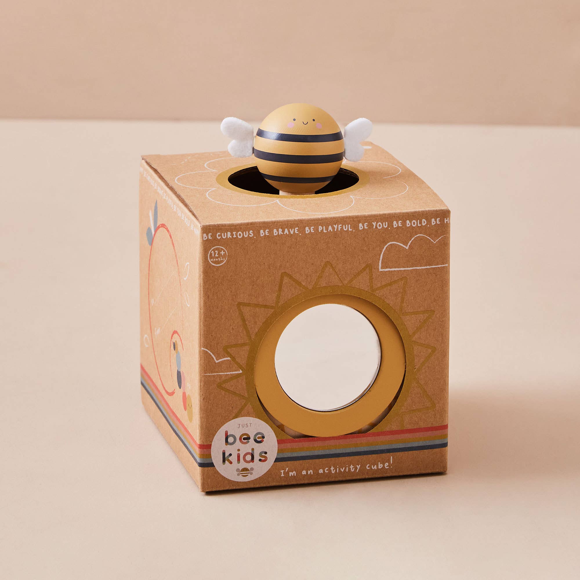 Just Bee Kids - Wholesale Wood Toy - Kids - Just Bee Kids Wooden Mini Activity Cube1