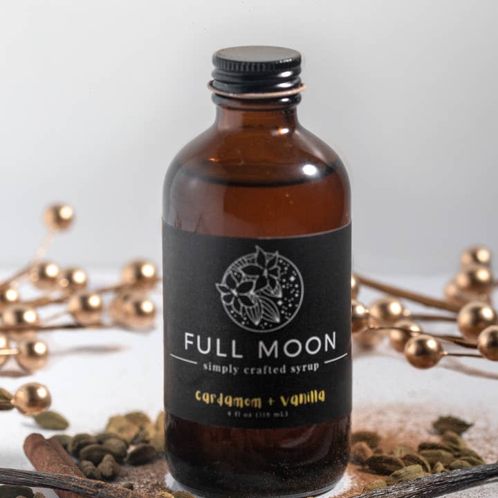 Full Moon - Wholesale Cocktail Mix/Syrup - Cardamom Vanilla Simple Syrup1