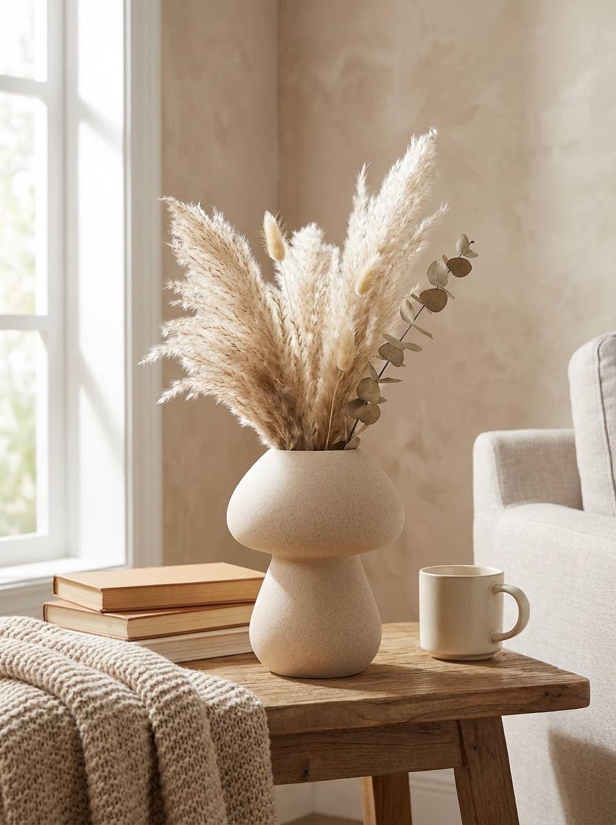 Flora Bunda Inc – wholesale Vase – Mushroom-Shaped Ceramic Vase2