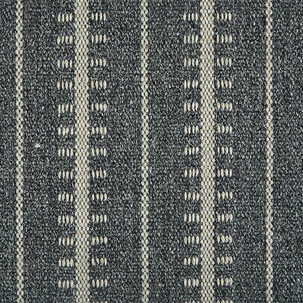 100% New Zealand Wool Rug - Ticking Stripe Midnight for wholesale by Rugs That Fit