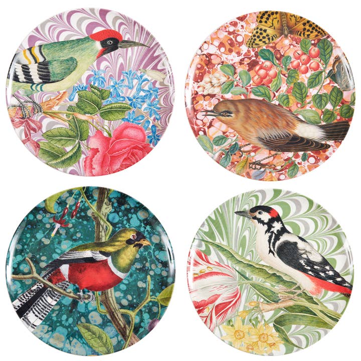 THOMASPAUL - Wholesale Dinner Plate - FLORA & FAUNA DINNER PLATES SET OF FOUR