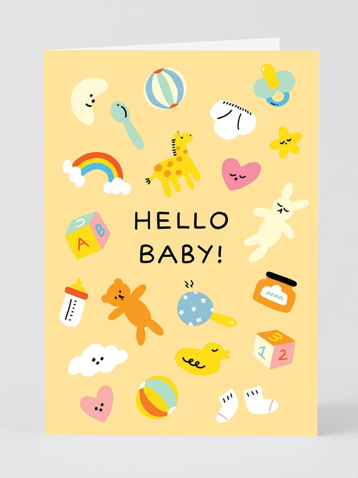 Carte de vœux « Hello Baby » pour la vente par Wrap