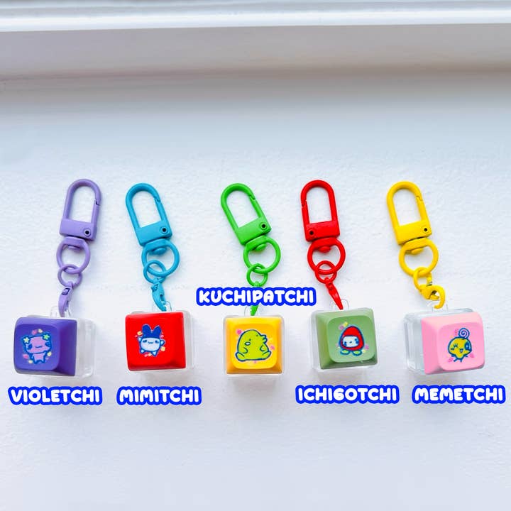 PeachyxNoodle - Wholesale Keychain - Unisex - Keycap Keyboard Clicky Fidget Stimming Kawaii Cute Keychain