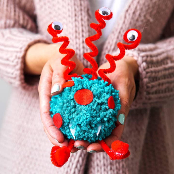 Pom Stitch Tassel - Wholesale DIY Craft Kit - Kids - Alien | Space | Pom Pom Craft Kit