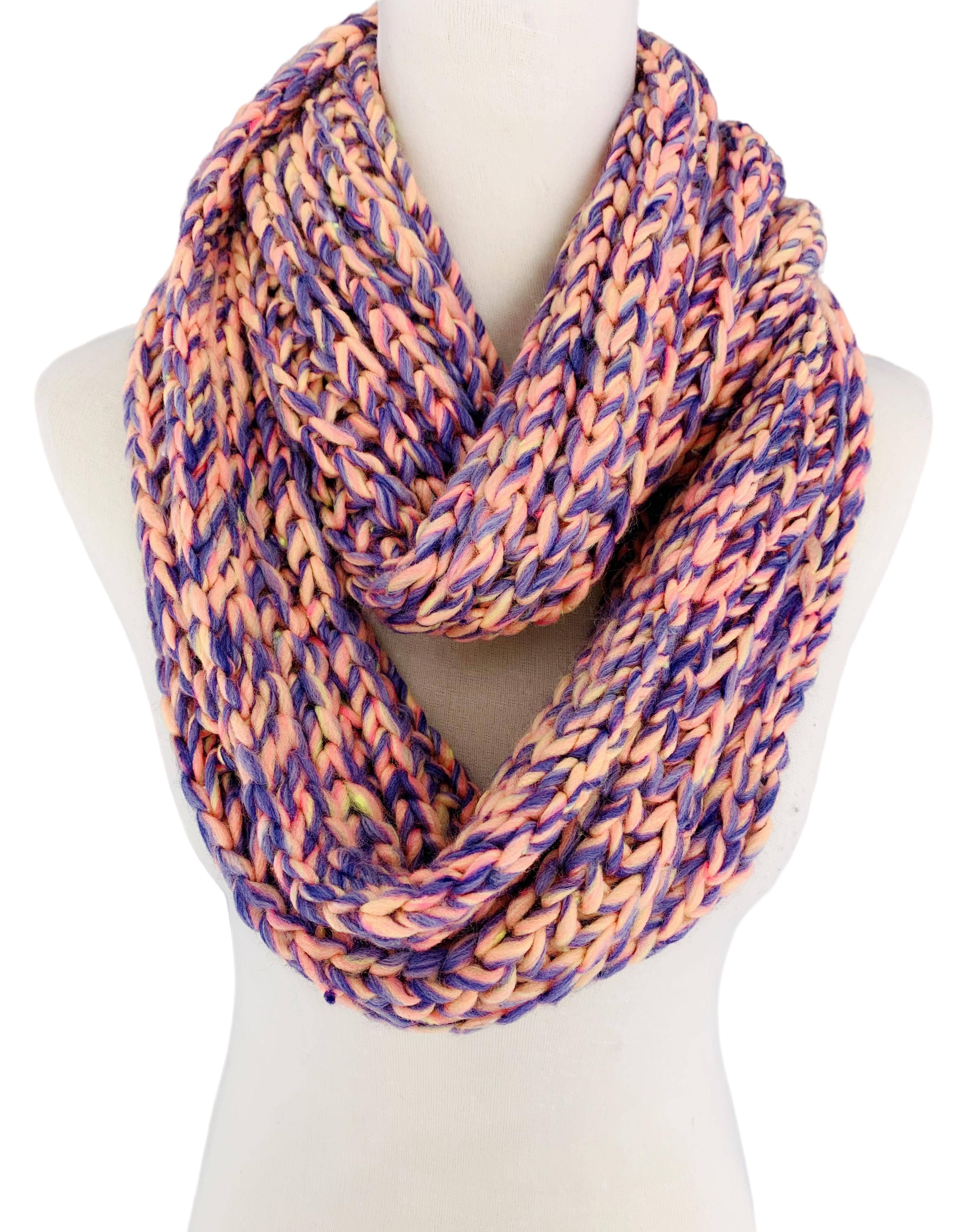 JC Sunny Fashion - Wholesale Scarf - Women's - JC011006 Chunky Yarn Knit Infinity Scarf6