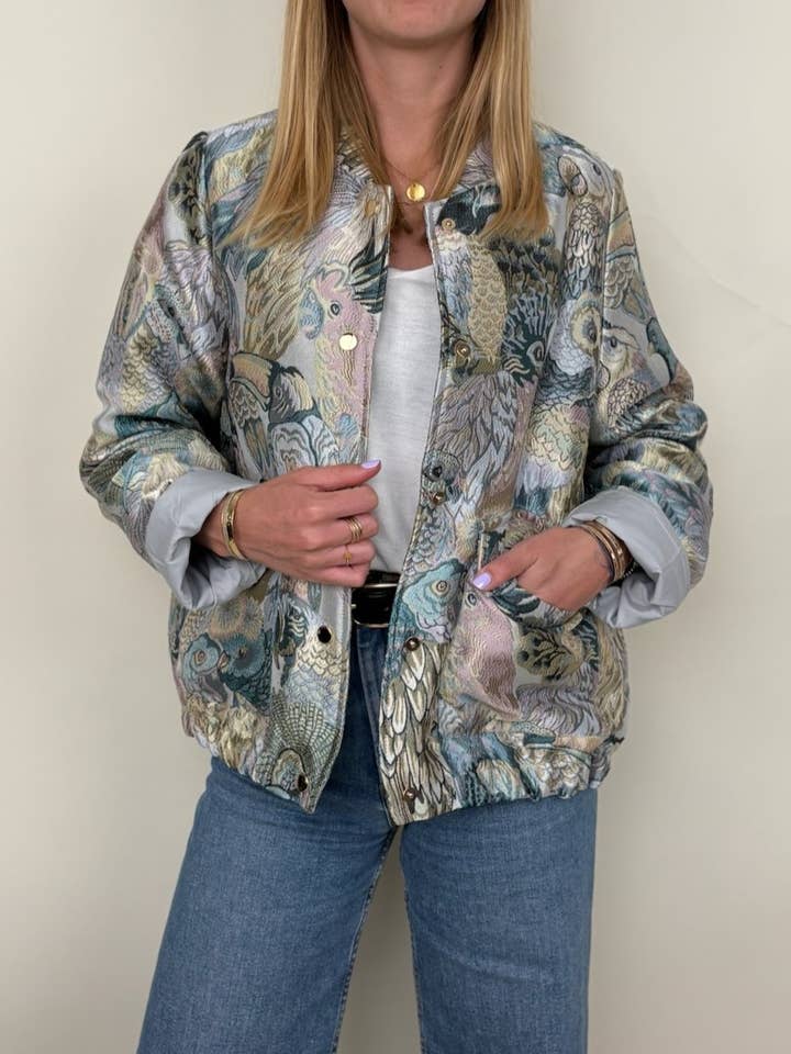 KZELL PARIS - Wholesale Jacket - Women's - METALLIC JACQUARD PATTERN JACKET7