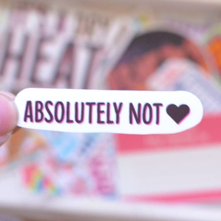 Autocollant Absolutely Not | Vinyle | Mots | Sarcasme pour la vente par Revelicious Designs