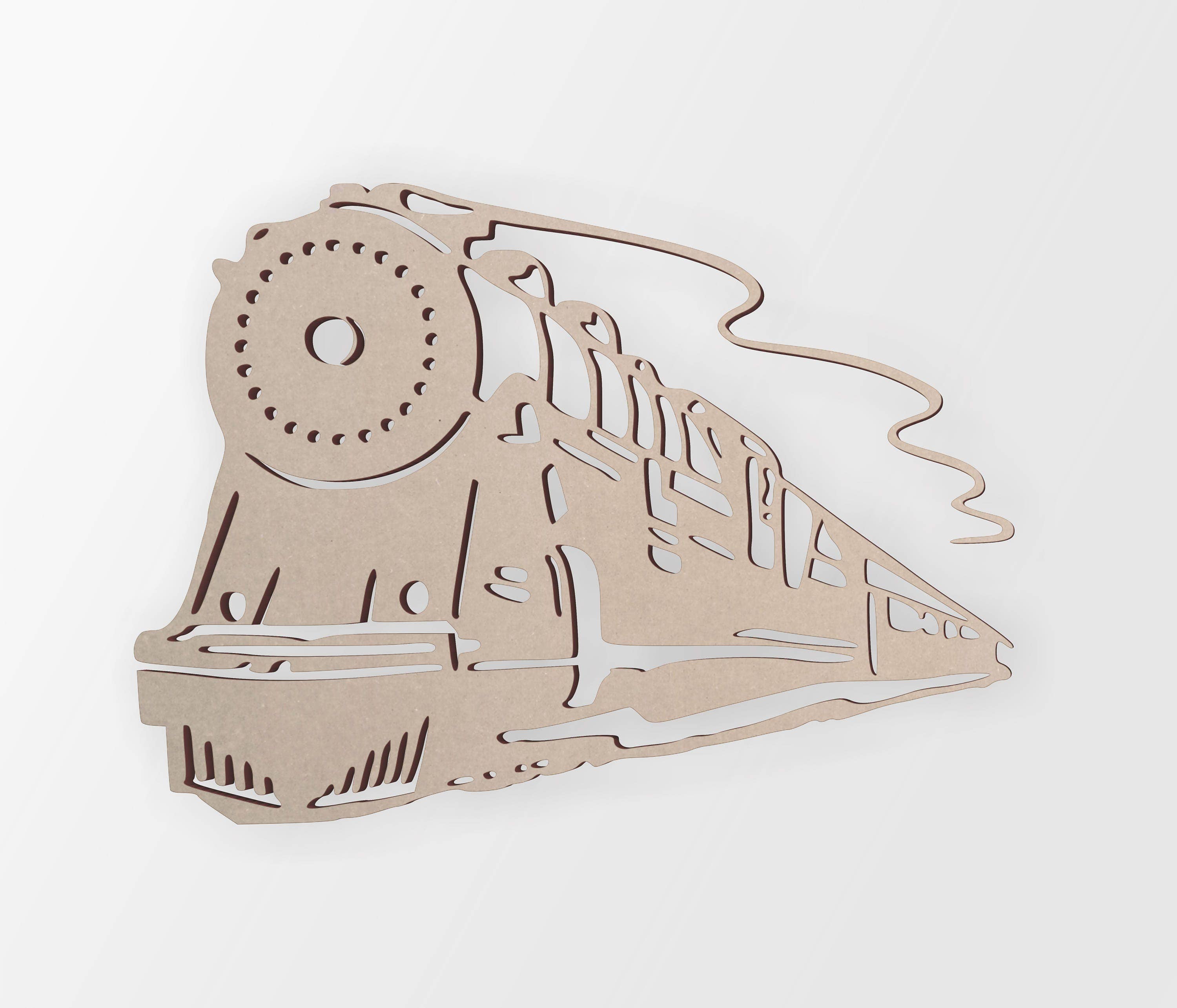 Jess and Jessica - Venta al por mayor Recortables - Tren Polar Express vintage con forma de madera, recorte de madera2