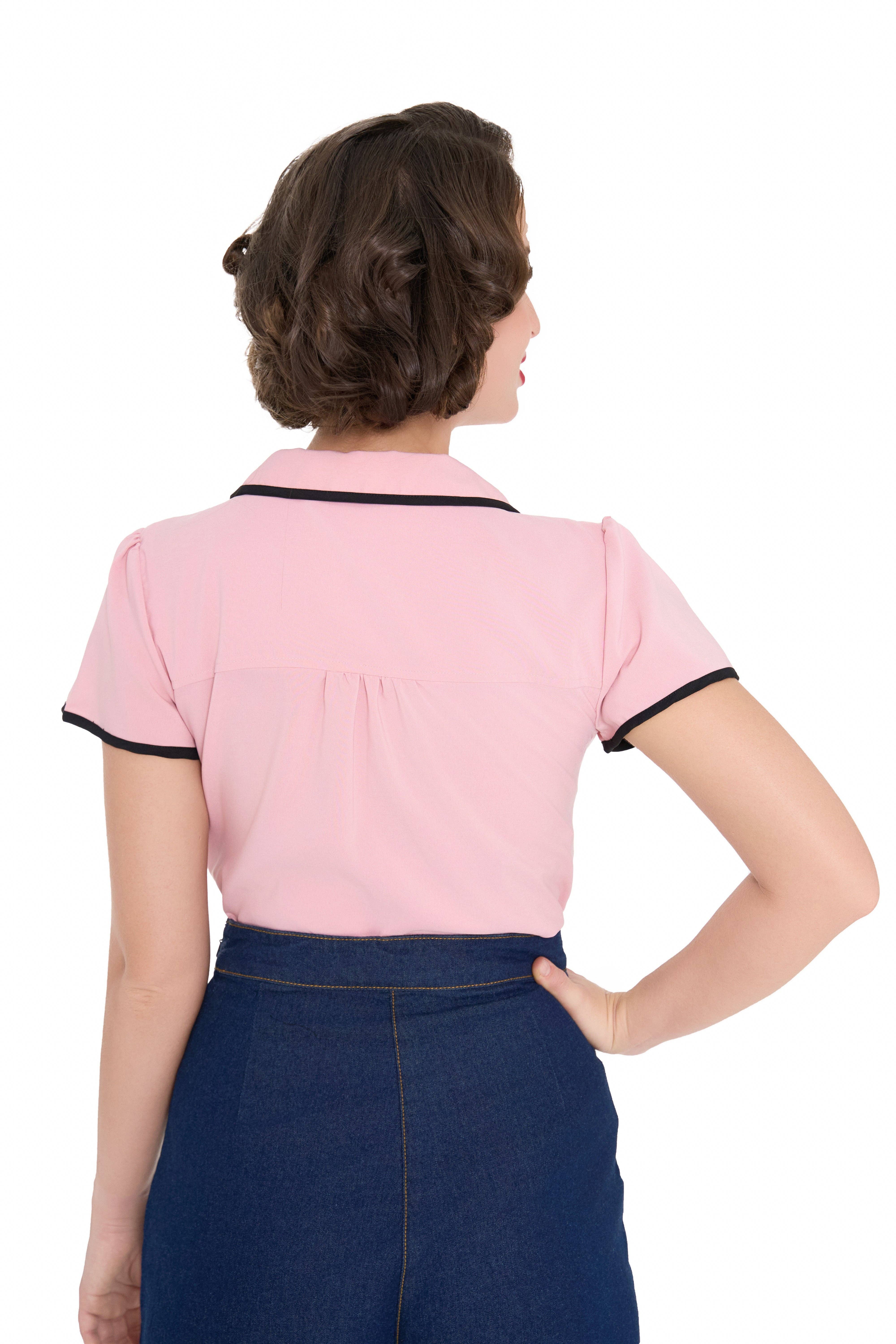 Lindy Bop / Econotrom S.L. – wholesale Blus - Dam – Tracey Mae Blus Rosa2