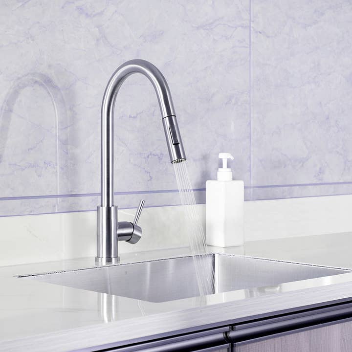 Galim - Wholesale Kitchen Tool/Gadget - Classic Pull-out Kitchen Faucet - Brass2