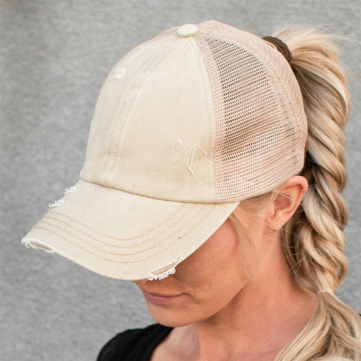 Truly Contagious – Großhandel Ponytail-Cap – Damen – CC Mehrstufige Criss-Cross-Ponymütze (BT-780)21