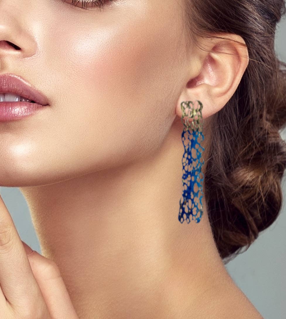 Maison Numero 12 - Vendita all'ingrosso Orecchini pendenti - Orecchini TRECY in bronzo e argento 9258