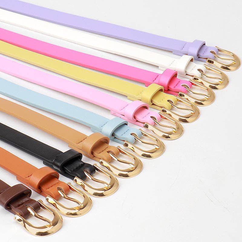 Little Trendy - Wholesale Belt - Women's - Women's candy color pin buckle belt6