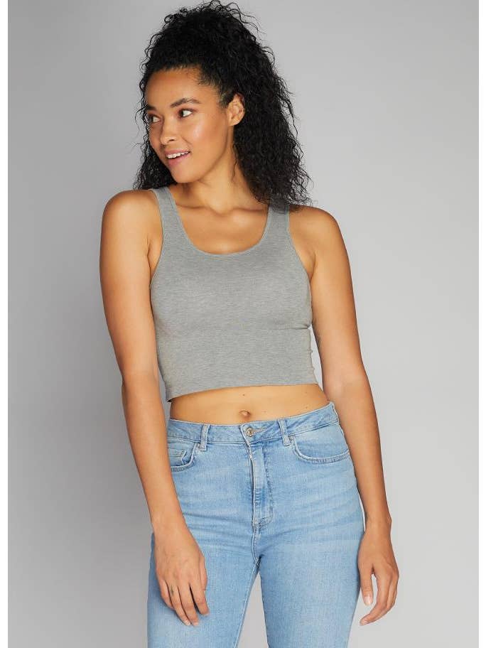 C'est Moi Clothing Co - Wholesale Tank Top - Women's - Bamboo Crop Tank Top- CEBT11059