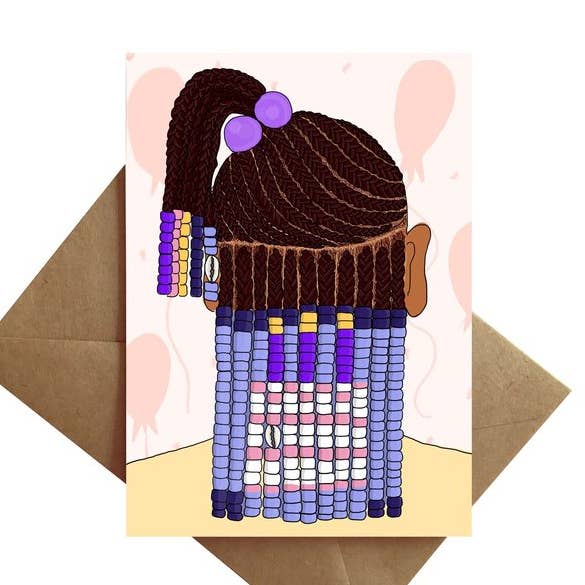 Fletninger og perler fødselsdagskort for engroshandel hos By Ms James