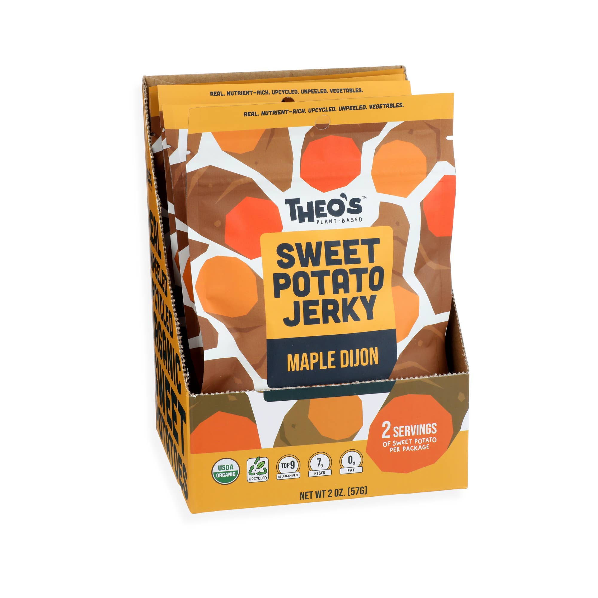 Theo's Plant-Based - Vendita all'ingrosso Carni essiccate - Sweet Potato Jerky Maple Dijon