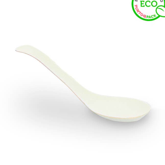 White Fiber Soup Scoop (12Cm) for wholesale by PUNTOQPACK