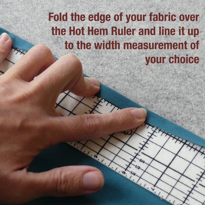 Madam Sew - Wholesale Craft Tool - Hot Hem Ruler - More than just an ironing tool !