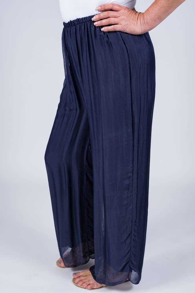 TINA Stephens Italy/Tees By Tina - Wholesale Pants - Women's - Roxy Silk Straight Leg Pant (PL212)8