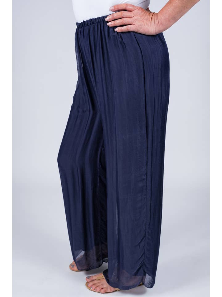 TINA Stephens Italy/Tees By Tina - Wholesale Pants - Women's - Roxy Silk Straight Leg Pant (PL212)8